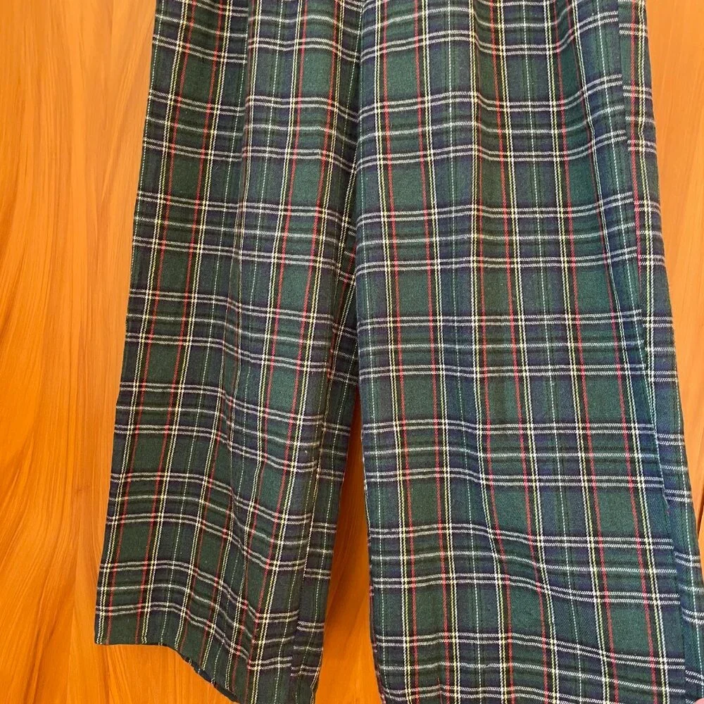 Ivy City Co Plaid Jumpsuit in Green and Blue - Picture 4 of 8